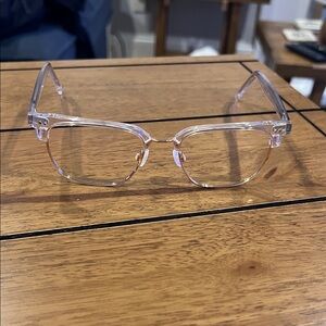 Baird Wide Crystal and Gold Glasses